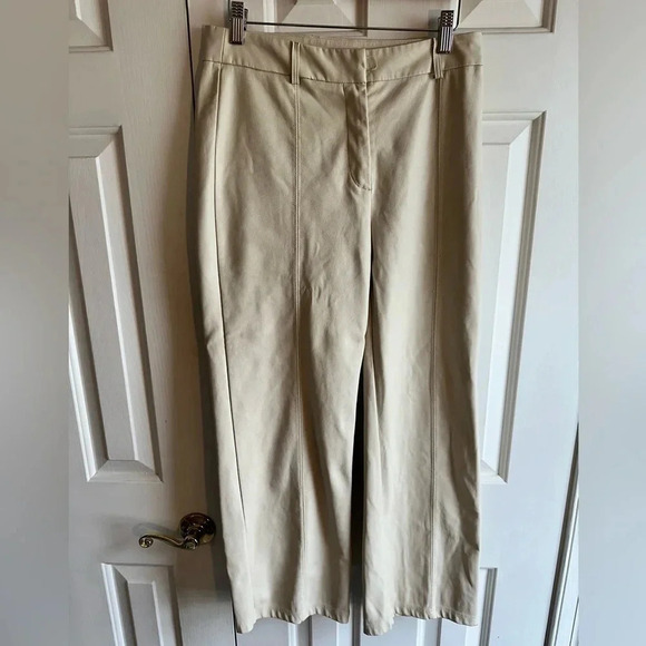 7 For all Mankind faux leather pants. Ivory Size M - Picture 2 of 11